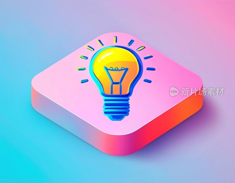 创意灯泡图标