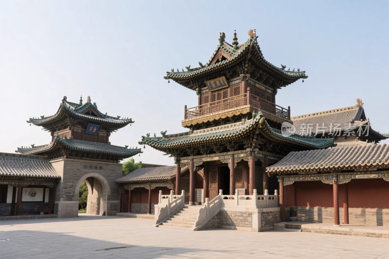 古建古寺景观图