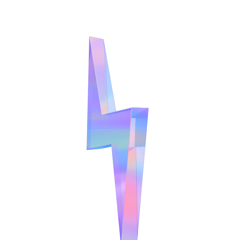 4K赛博朋克闪电 综艺节目元素闪烁对话框