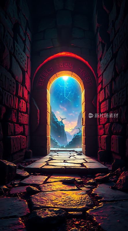 穿越时空之门探索未知世界