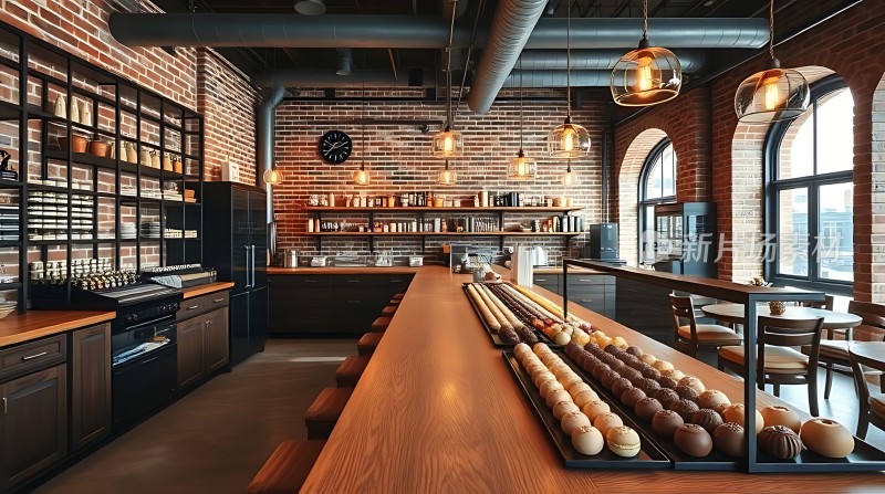 现代咖啡店温馨环境展示