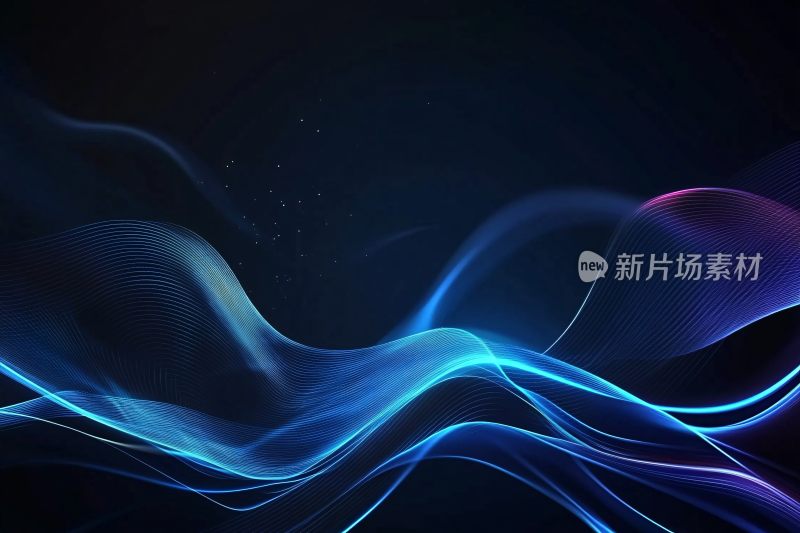 蓝紫色动感线条背景图