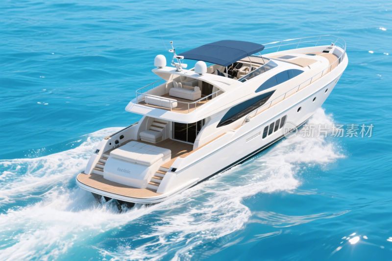豪华游艇海上航行