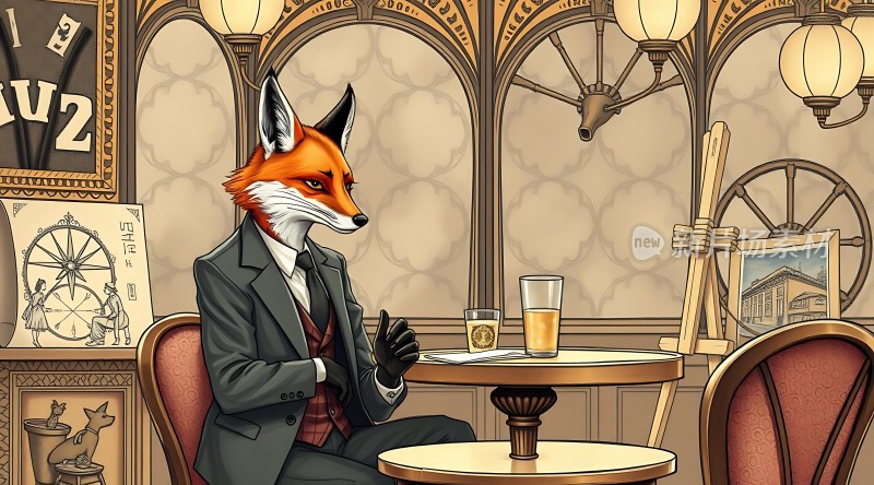 狐狸绅士咖啡时光