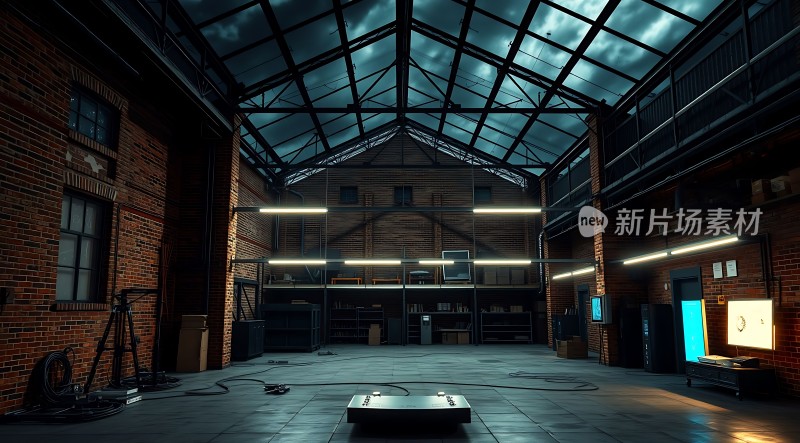 新片场素材工业风仓库场景