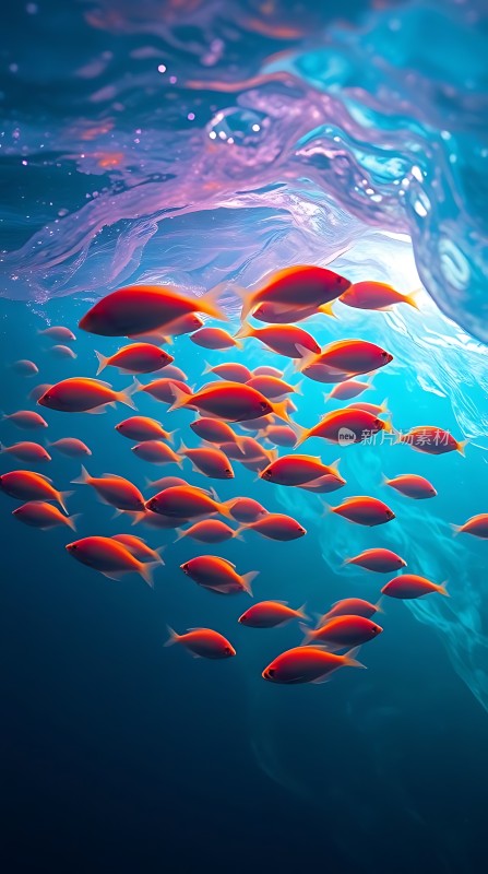 海洋之舞红鱼群游