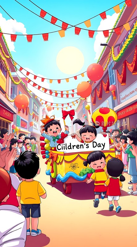 儿童节快乐欢乐游行