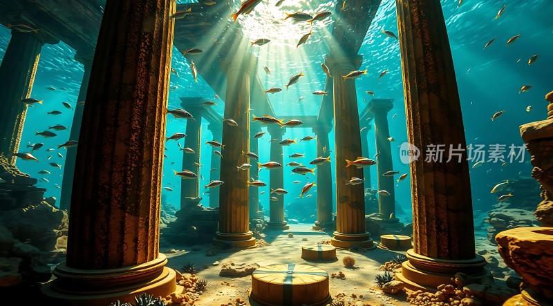 水下古建筑遗迹