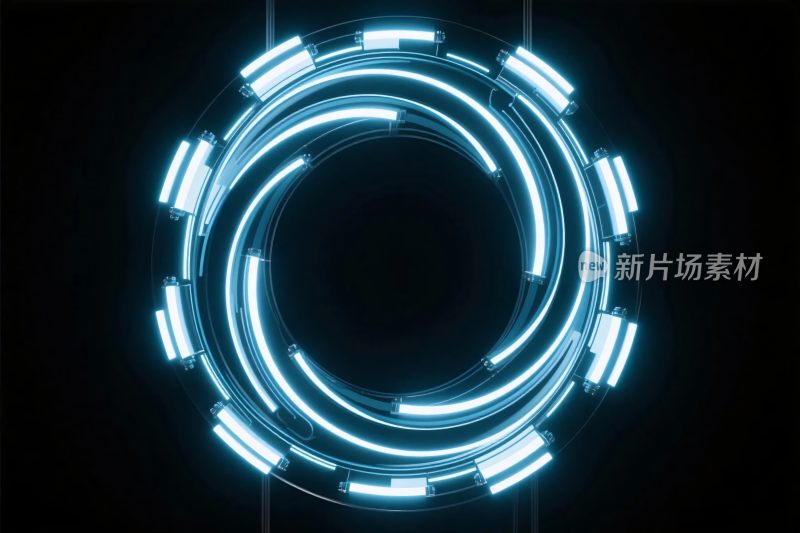 科技环形霓虹光效
