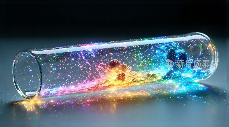 彩色粒子玻璃瓶