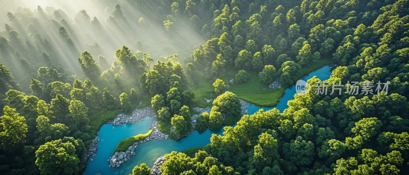 立夏山水风光自然景观航拍旅游风景