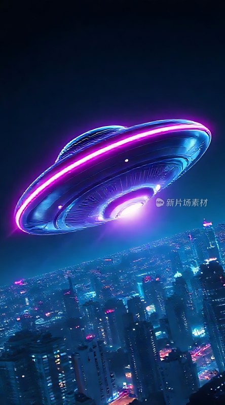外星飞碟降临繁华都市