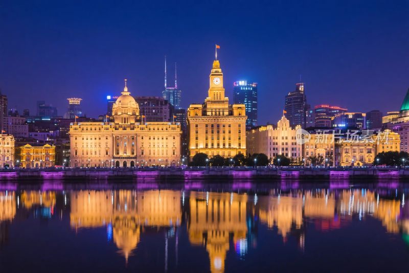 上海外滩夜景建筑