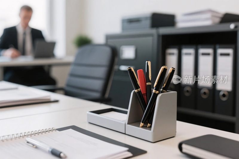 办公室桌面办公场景