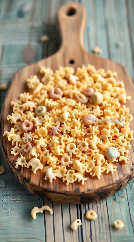 多彩卡通形状意大利面