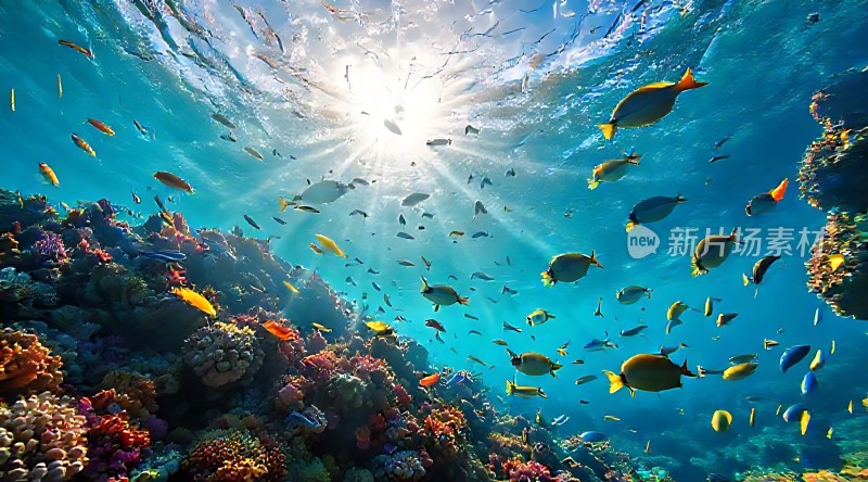 阳光下的海底世界
