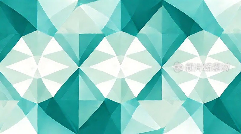 绿色几何图案背景