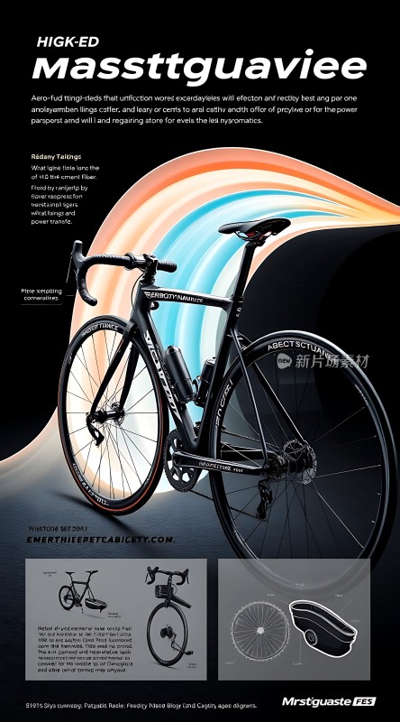 高效率碳纤维公路自行车