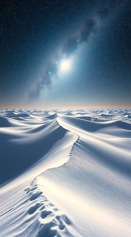 星空下的雪地之旅