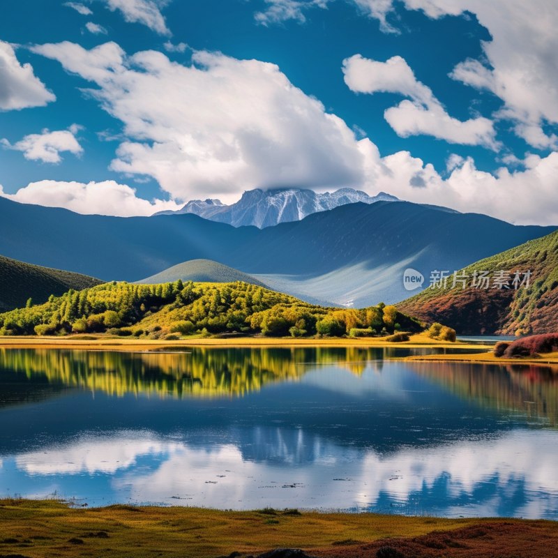 纳帕海秋景如画