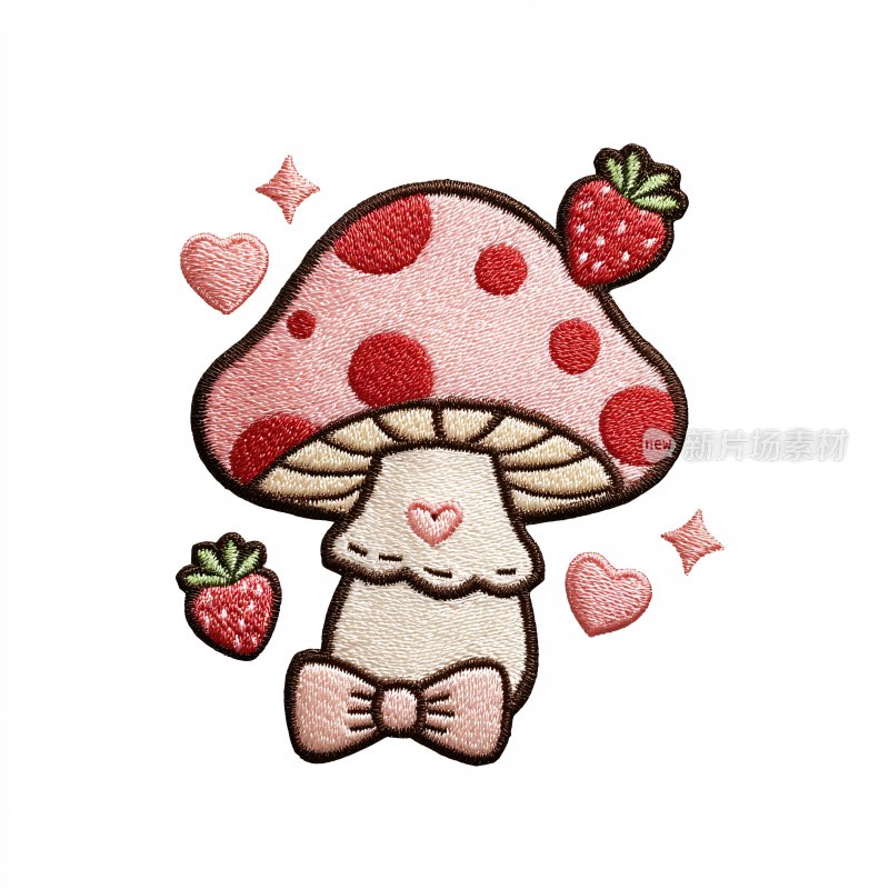 可爱卡通蘑菇插画