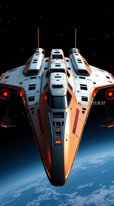 星际飞船遨游宇宙