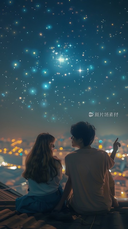 星空下的浪漫约会