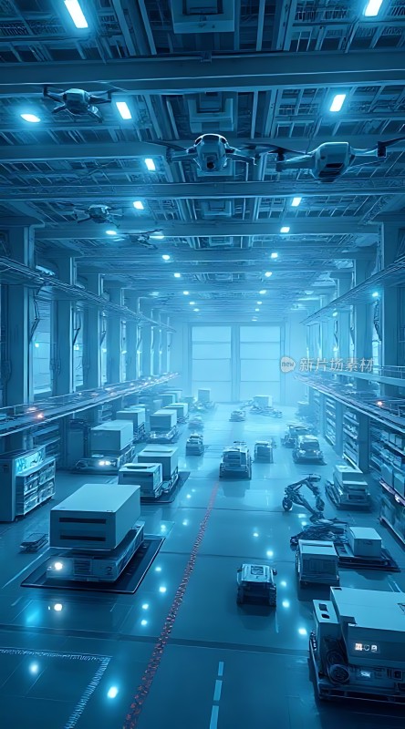 未来科技仓库智能物流中心