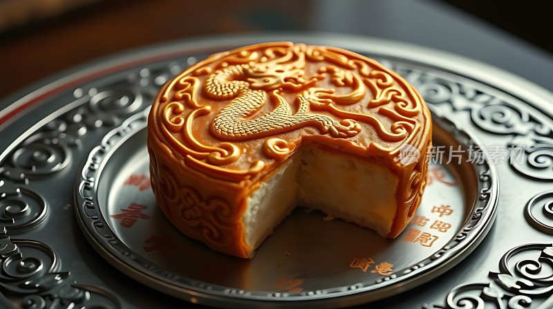 龙纹月饼