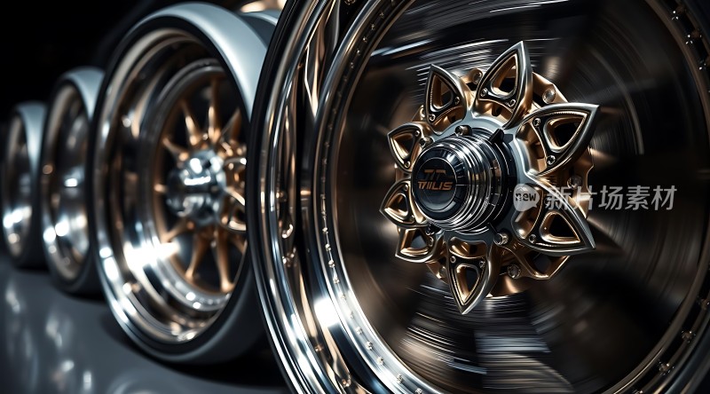 豪华轮毂展示