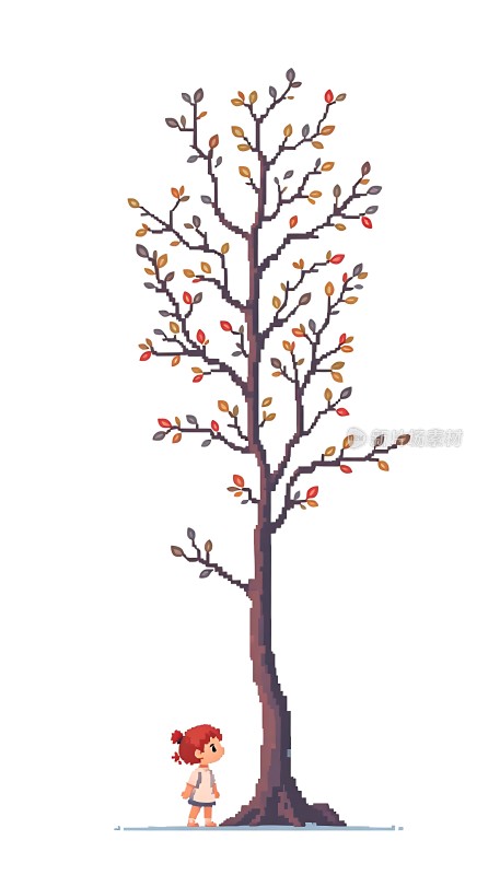 秋日树影下的童年回忆