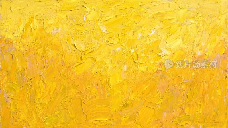 黄色抽象油画艺术