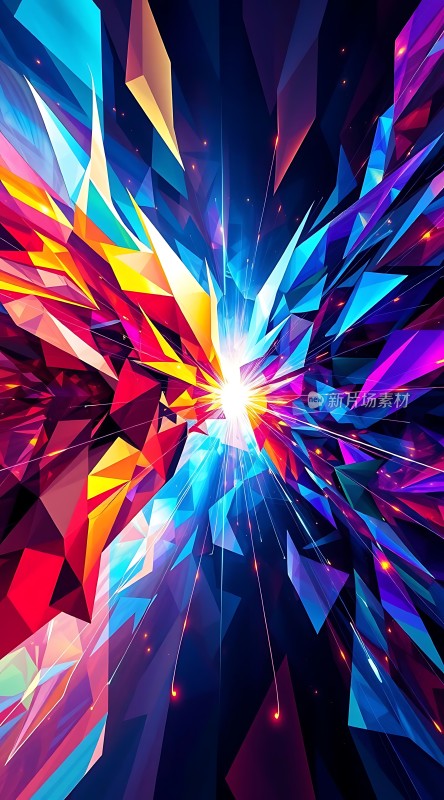 多彩光束冲击波