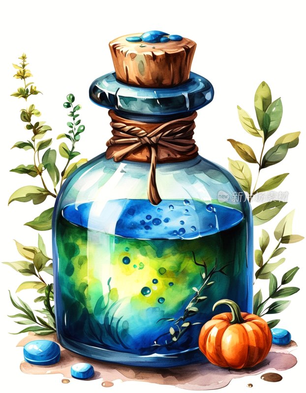 万圣节药水瓶插图