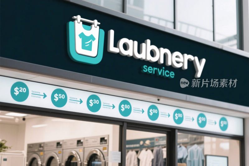 洗衣店商业店铺招牌