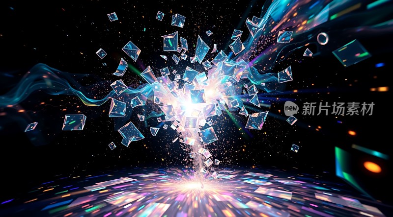 新片场素材科技感爆炸效果