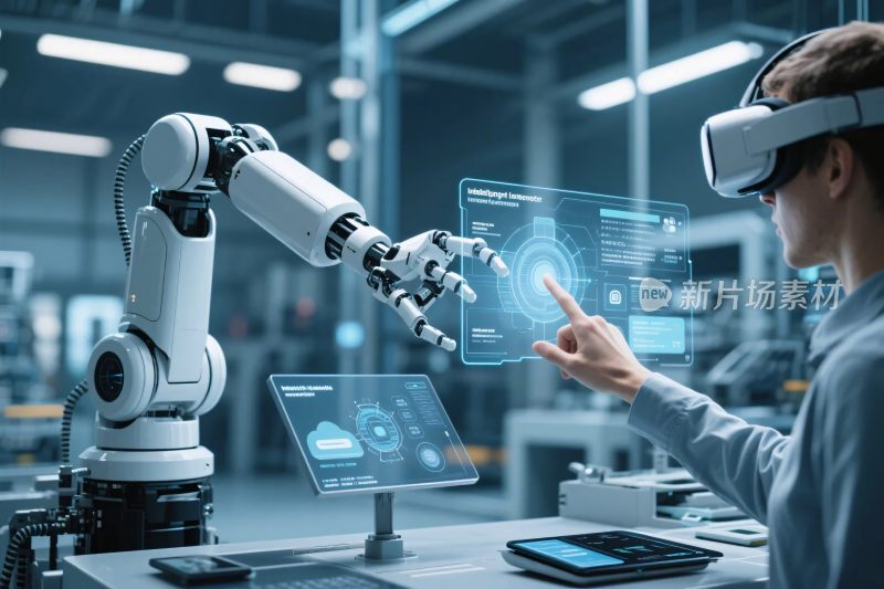 工业机器人与虚拟交互场景