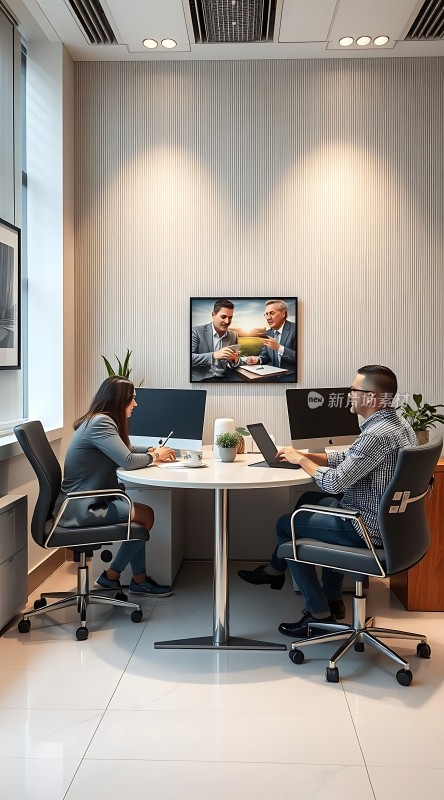 商务会议专业讨论高效办公环境