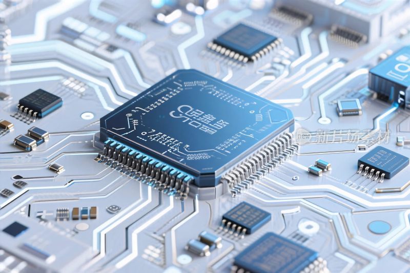 电子电路板特写图