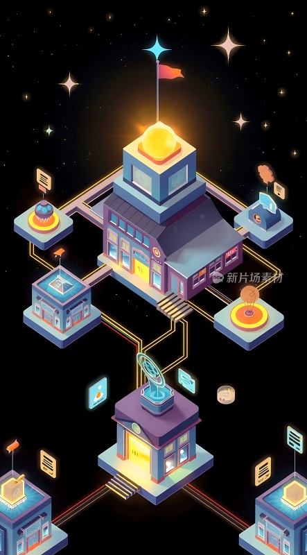 未来城市网络连接