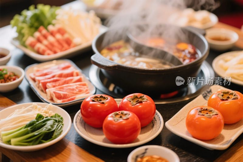 火锅食材宴席展示