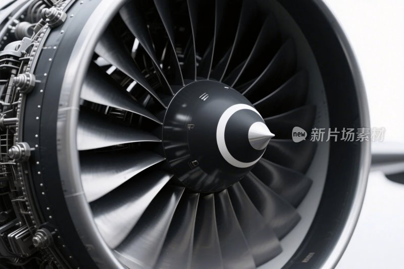 飞机引擎特写细节