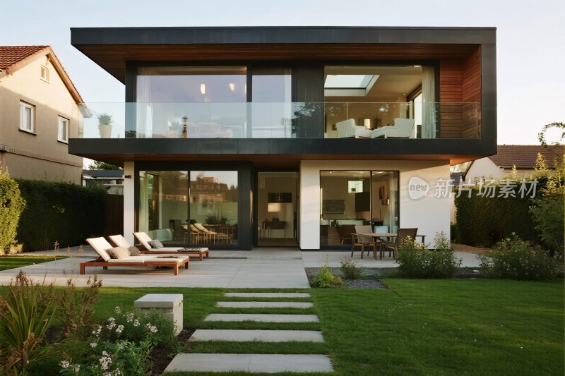 现代住宅与庭院景观