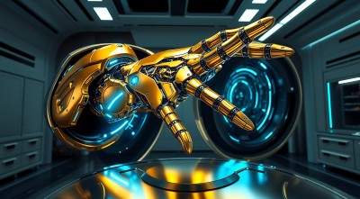 机械手臂科技感十足 机械手臂科技感十足