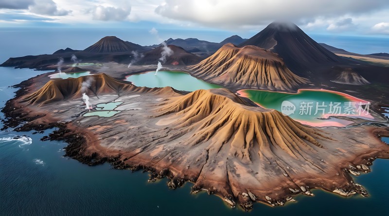 火山岛屿奇景自然之美
