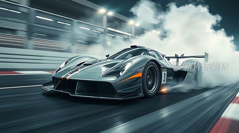 赛道上的极速赛车