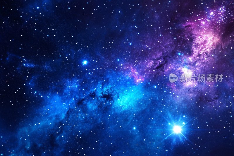 梦幻绚丽的星空景象