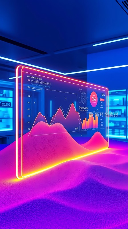 未来科技感数据图表展示