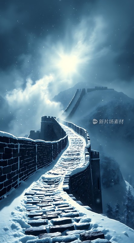 雪夜长城