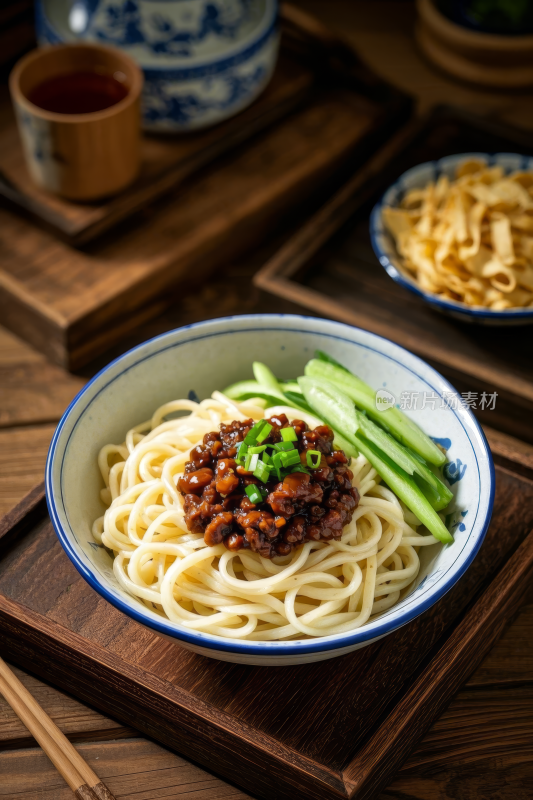 老北京炸酱面中国传统经典美食中式家常美味